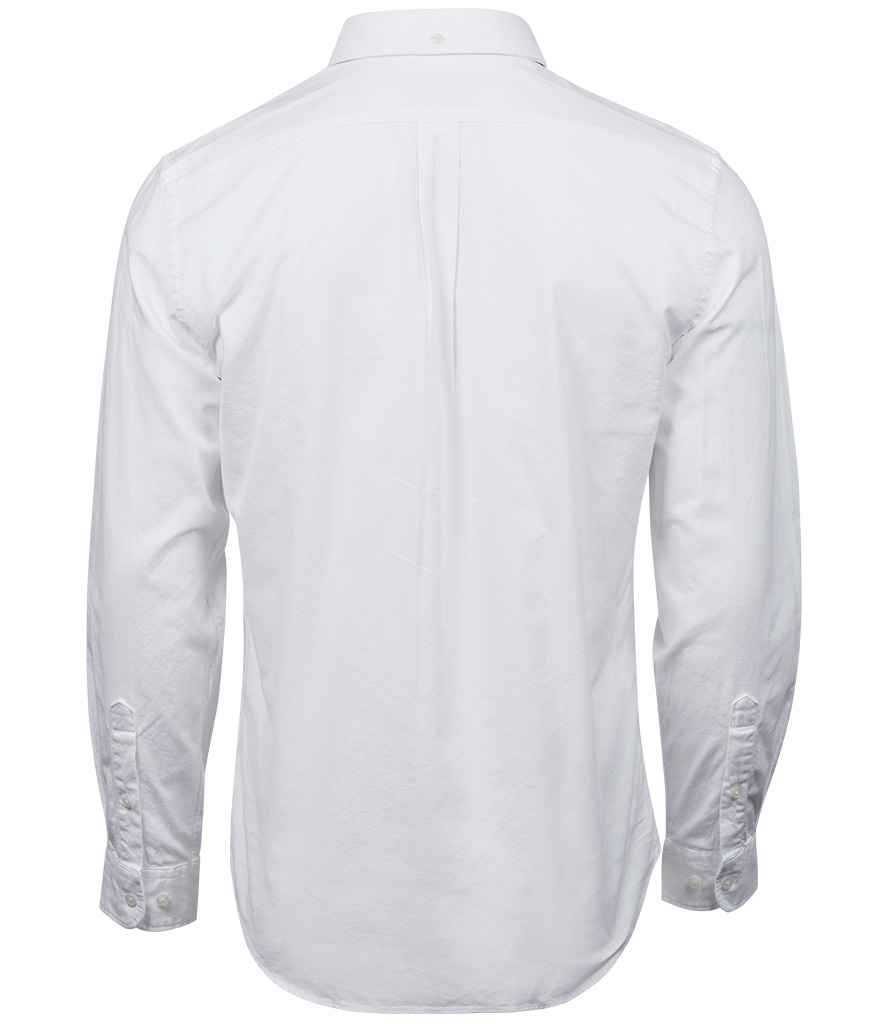 Tee Jays Perfect Long Sleeve Oxford Shirt in by Tee Jays — Custom branded clothing by Print Press, featuring premium embroidery produced in our specialist print lab in the UK.