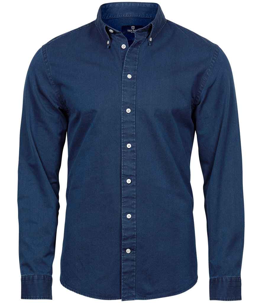 Tee Jays Long Sleeve Casual Twill Shirt in by Tee Jays — Custom branded clothing by Print Press, featuring premium embroidery produced in our specialist print lab in the UK.