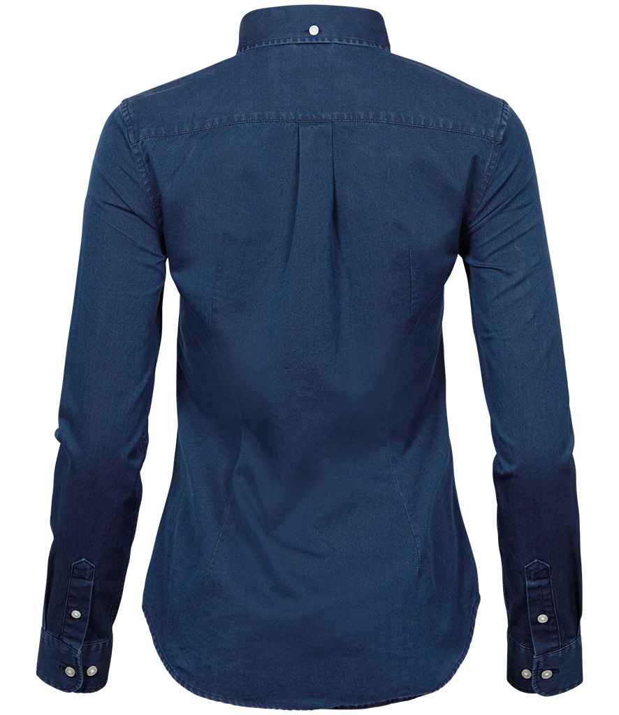 Tee Jays Ladies Long Sleeve Casual Twill Shirt in by Tee Jays — Custom branded clothing by Print Press, featuring premium embroidery produced in our specialist print lab in the UK.