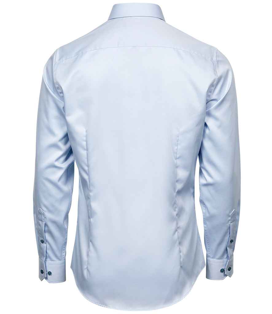 Tee Jays Luxury Comfort Fit Long Sleeve Oxford Shirt in by Tee Jays — Custom branded clothing by Print Press, featuring premium embroidery produced in our specialist print lab in the UK.