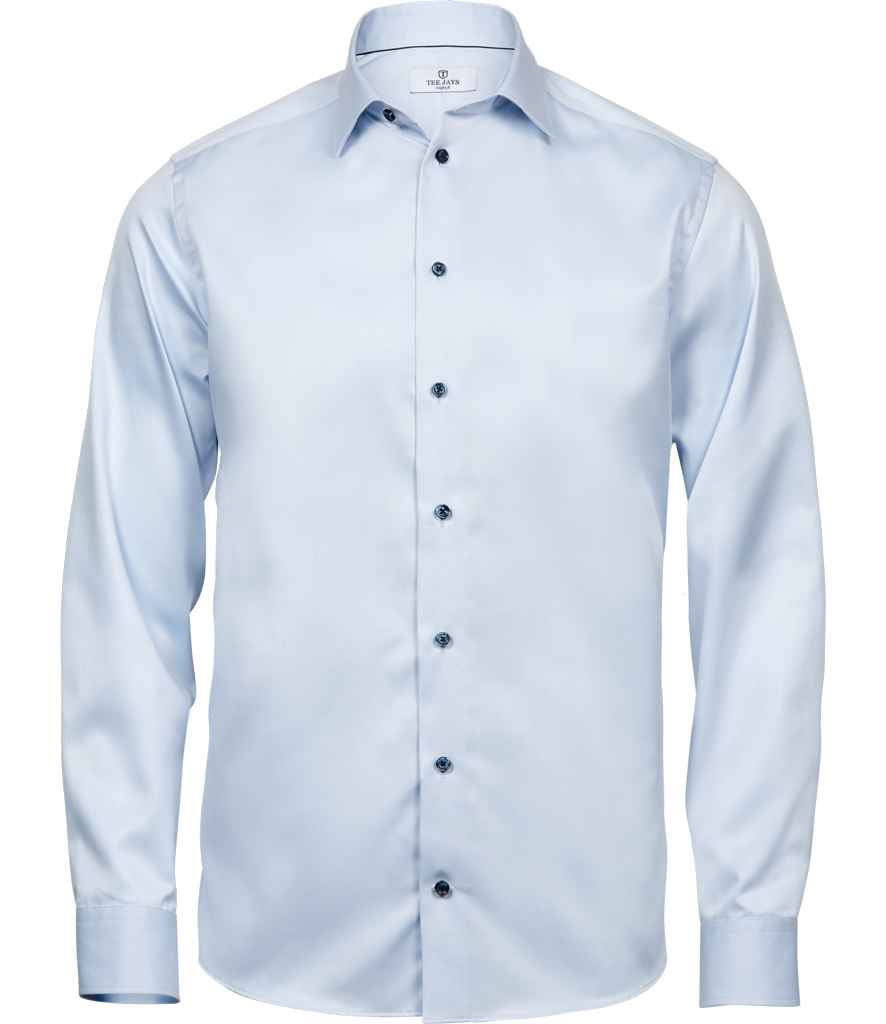 Tee Jays Luxury Comfort Fit Long Sleeve Oxford Shirt in by Tee Jays — Custom branded clothing by Print Press, featuring premium embroidery produced in our specialist print lab in the UK.