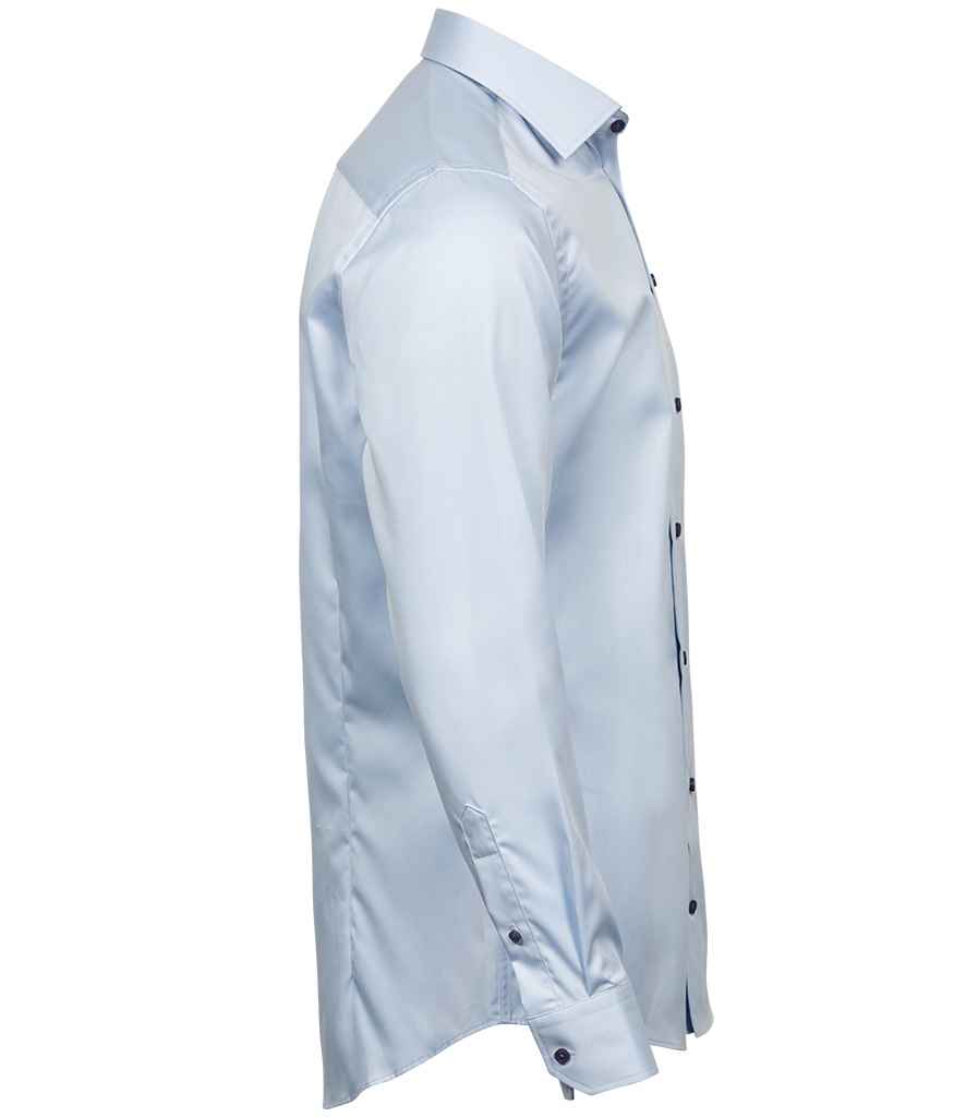 Tee Jays Luxury Comfort Fit Long Sleeve Oxford Shirt in by Tee Jays — Custom branded clothing by Print Press, featuring premium embroidery produced in our specialist print lab in the UK.