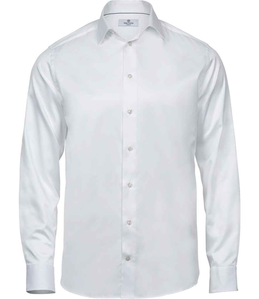 Tee Jays Luxury Comfort Fit Long Sleeve Oxford Shirt in by Tee Jays — Custom branded clothing by Print Press, featuring premium embroidery produced in our specialist print lab in the UK.