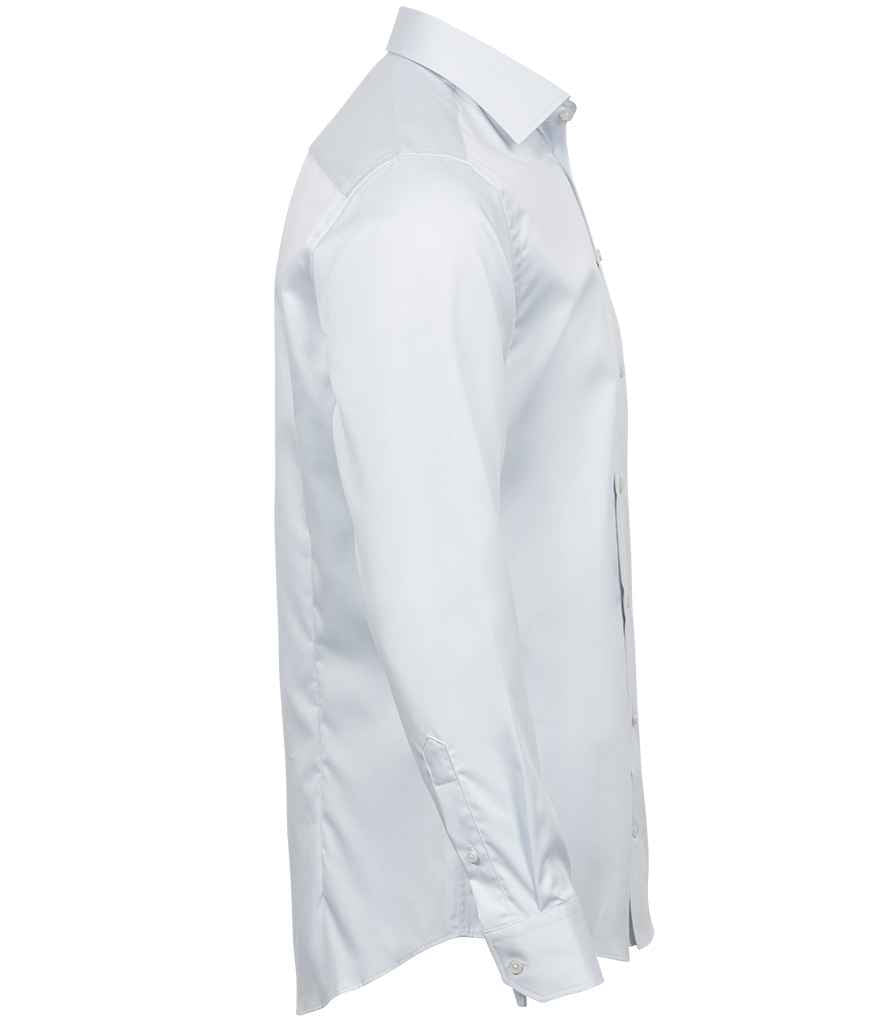 Tee Jays Luxury Comfort Fit Long Sleeve Oxford Shirt in by Tee Jays — Custom branded clothing by Print Press, featuring premium embroidery produced in our specialist print lab in the UK.