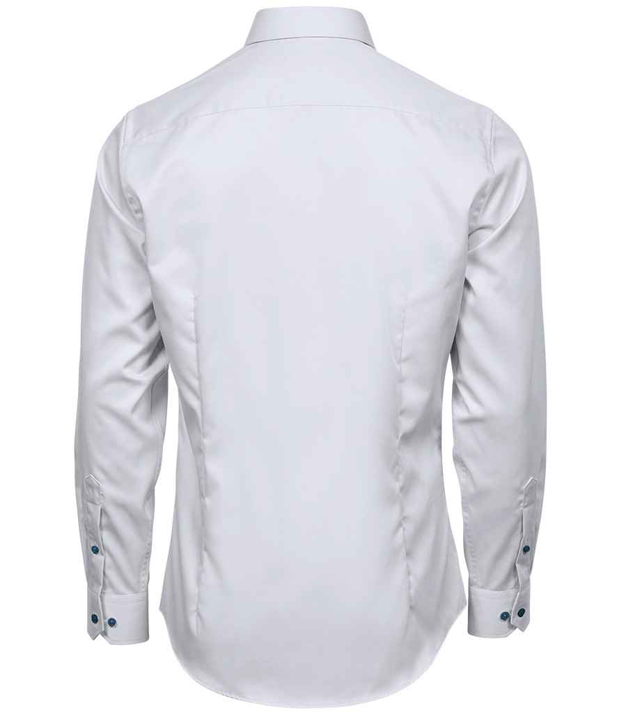 Tee Jays Luxury Comfort Fit Long Sleeve Oxford Shirt in by Tee Jays — Custom branded clothing by Print Press, featuring premium embroidery produced in our specialist print lab in the UK.