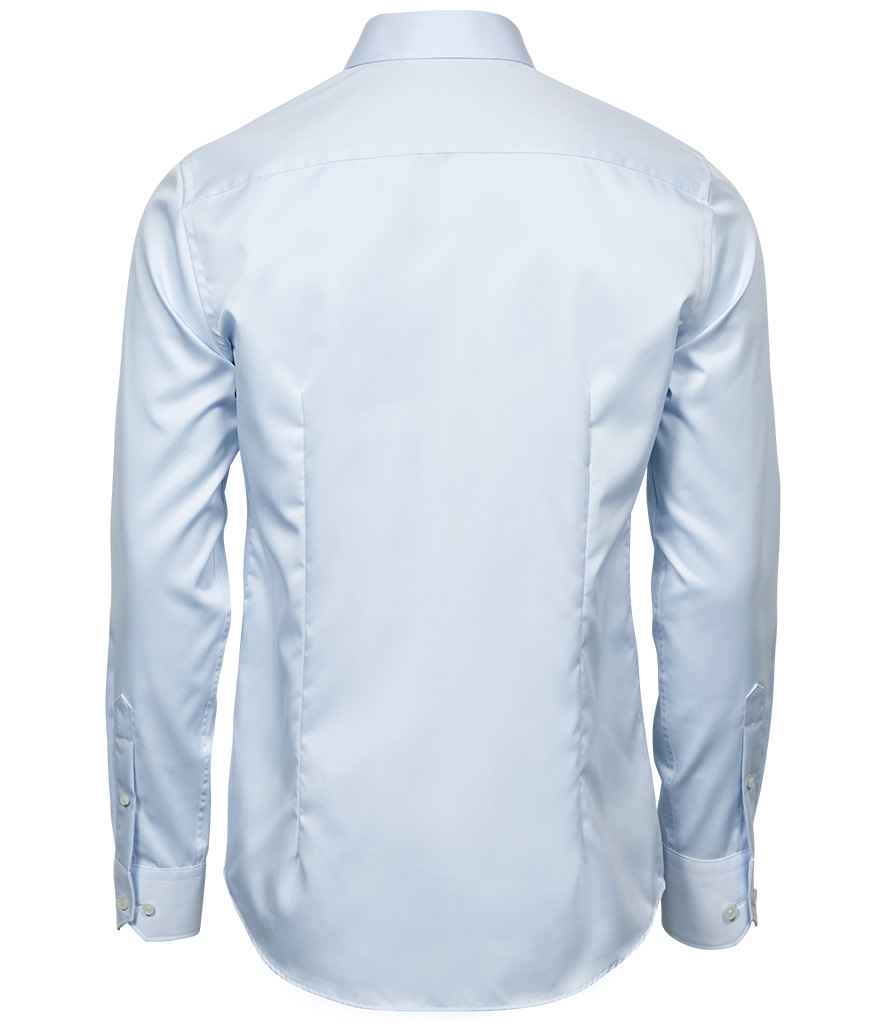 Tee Jays Luxury Slim Fit Long Sleeve Oxford Shirt in by Tee Jays — Custom branded clothing by Print Press, featuring premium embroidery produced in our specialist print lab in the UK.