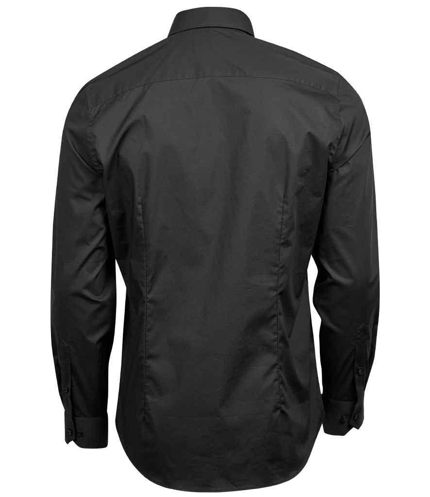 Tee Jays Luxury Stretch Long Sleeve Shirt in by Tee Jays — Custom branded clothing by Print Press, featuring premium embroidery produced in our specialist print lab in the UK.
