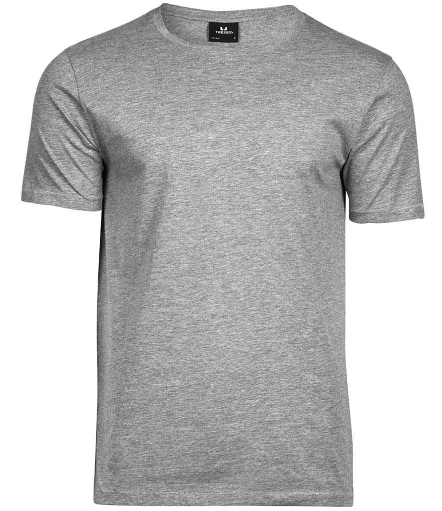 Tee Jays Luxury Cotton T-Shirt in Heather Grey by Tee Jays — Custom branded clothing by Print Press, featuring premium embroidery produced in our specialist print lab in the UK.