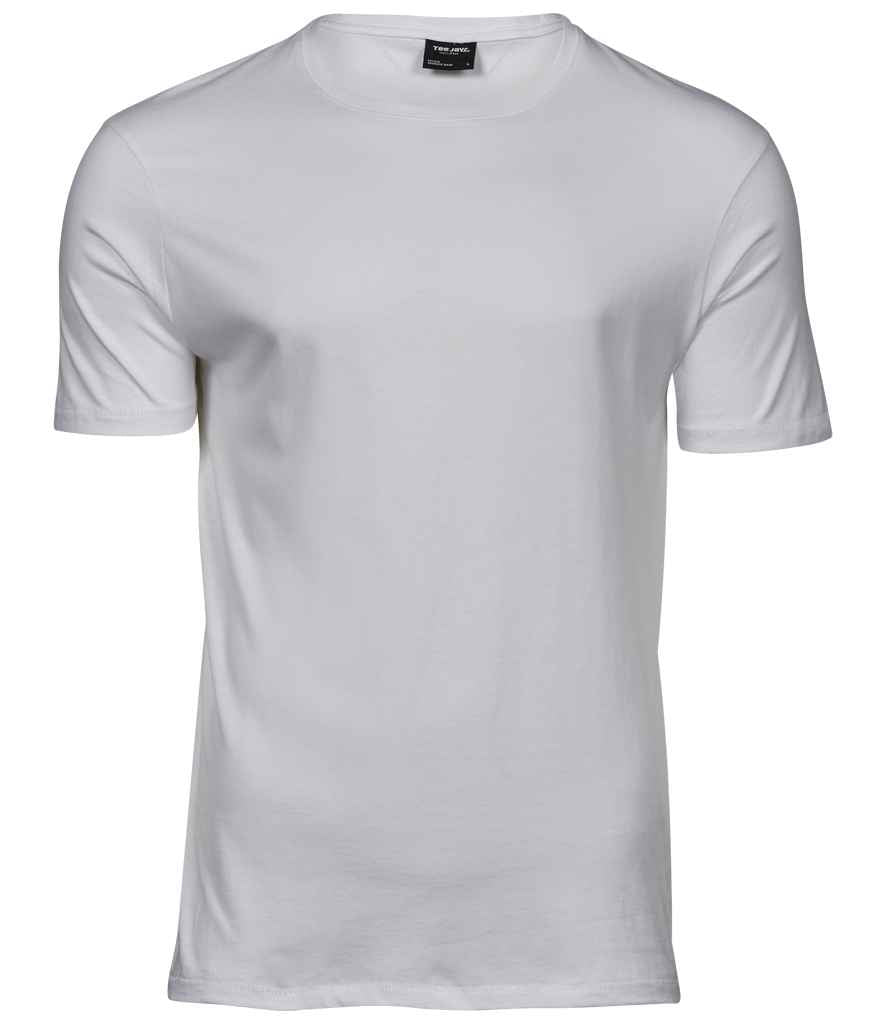 Tee Jays Luxury Cotton T-Shirt in White by Tee Jays — Custom branded clothing by Print Press, featuring premium embroidery produced in our specialist print lab in the UK.