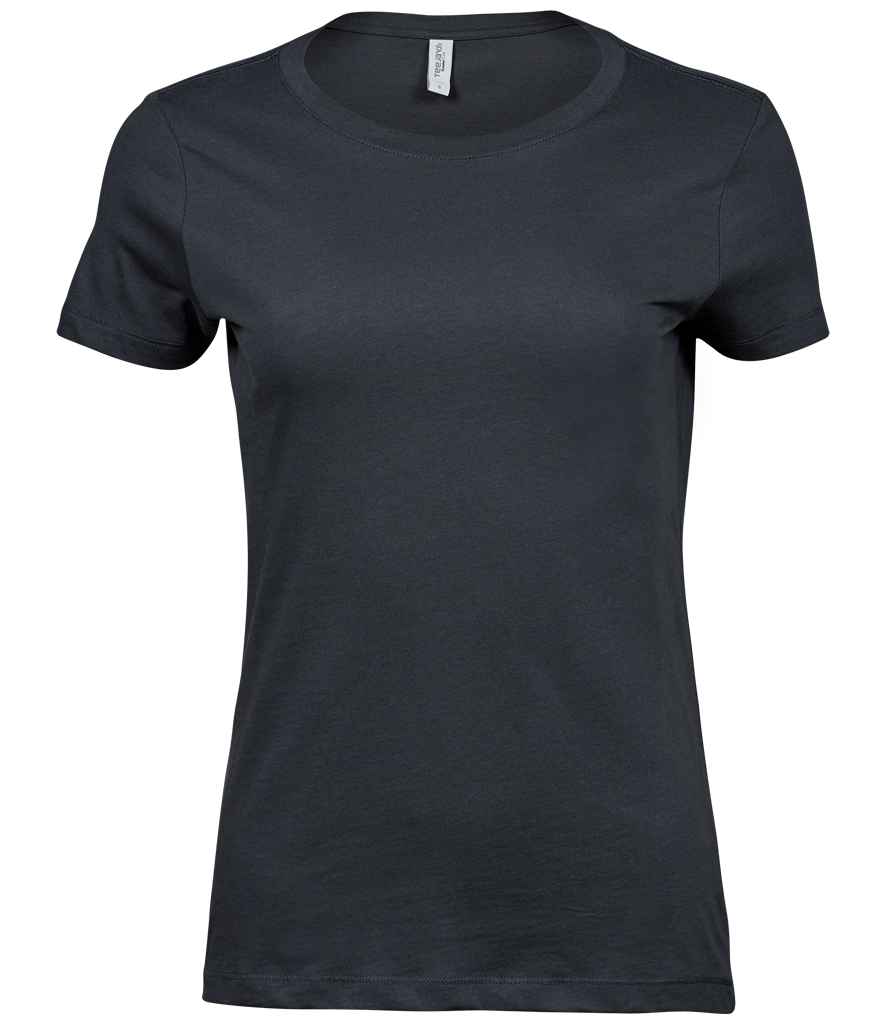 Tee Jays Ladies Luxury Cotton T-Shirt in Dark Grey by Tee Jays — Custom branded clothing by Print Press, featuring premium embroidery produced in our specialist print lab in the UK.