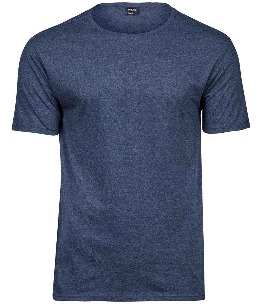 Tee Jays Urban Melange T-Shirt in Denim Melange by Tee Jays — Custom branded clothing by Print Press, featuring premium embroidery produced in our specialist print lab in the UK.
