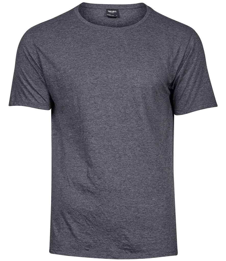 Tee Jays Urban Melange T-Shirt in Black Melange by Tee Jays — Custom branded clothing by Print Press, featuring premium embroidery produced in our specialist print lab in the UK.
