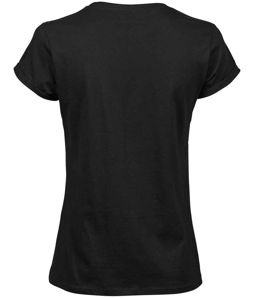 Tee Jays Ladies Roll-Up T-Shirt in by Tee Jays — Custom branded clothing by Print Press, featuring premium embroidery produced in our specialist print lab in the UK.