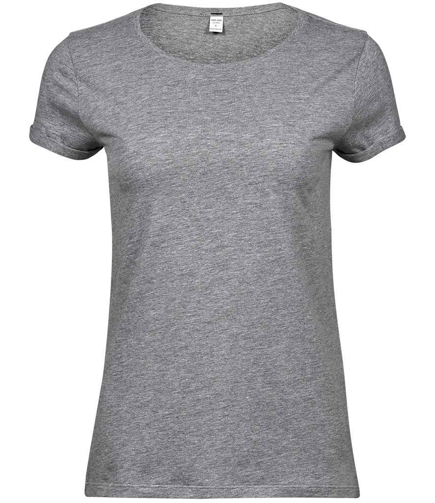 Tee Jays Ladies Roll-Up T-Shirt in by Tee Jays — Custom branded clothing by Print Press, featuring premium embroidery produced in our specialist print lab in the UK.