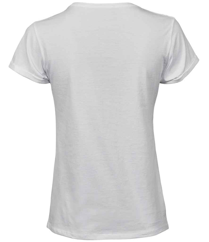 Tee Jays Ladies Roll-Up T-Shirt in by Tee Jays — Custom branded clothing by Print Press, featuring premium embroidery produced in our specialist print lab in the UK.