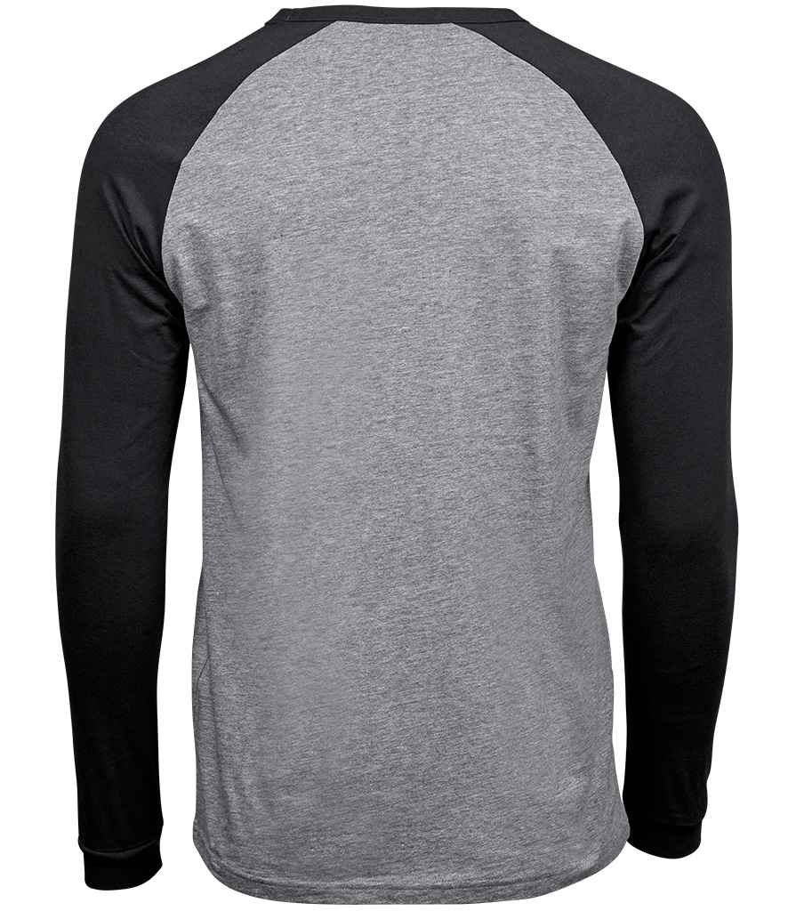 Tee Jays Long Sleeve Baseball T-Shirt in by Tee Jays — Custom branded clothing by Print Press, featuring premium embroidery produced in our specialist print lab in the UK.