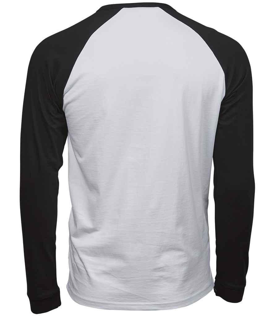 Tee Jays Long Sleeve Baseball T-Shirt in by Tee Jays — Custom branded clothing by Print Press, featuring premium embroidery produced in our specialist print lab in the UK.