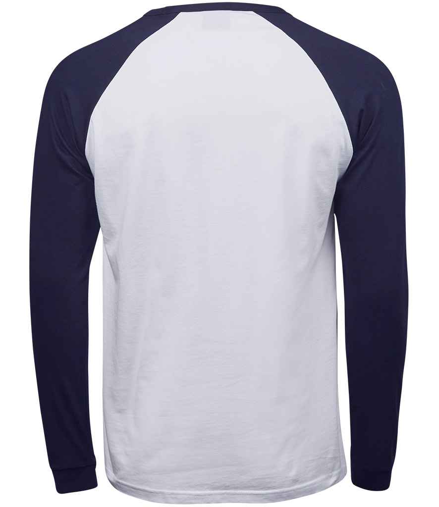 Tee Jays Long Sleeve Baseball T-Shirt in by Tee Jays — Custom branded clothing by Print Press, featuring premium embroidery produced in our specialist print lab in the UK.