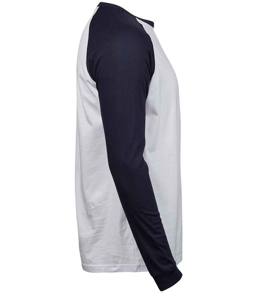 Tee Jays Long Sleeve Baseball T-Shirt in by Tee Jays — Custom branded clothing by Print Press, featuring premium embroidery produced in our specialist print lab in the UK.