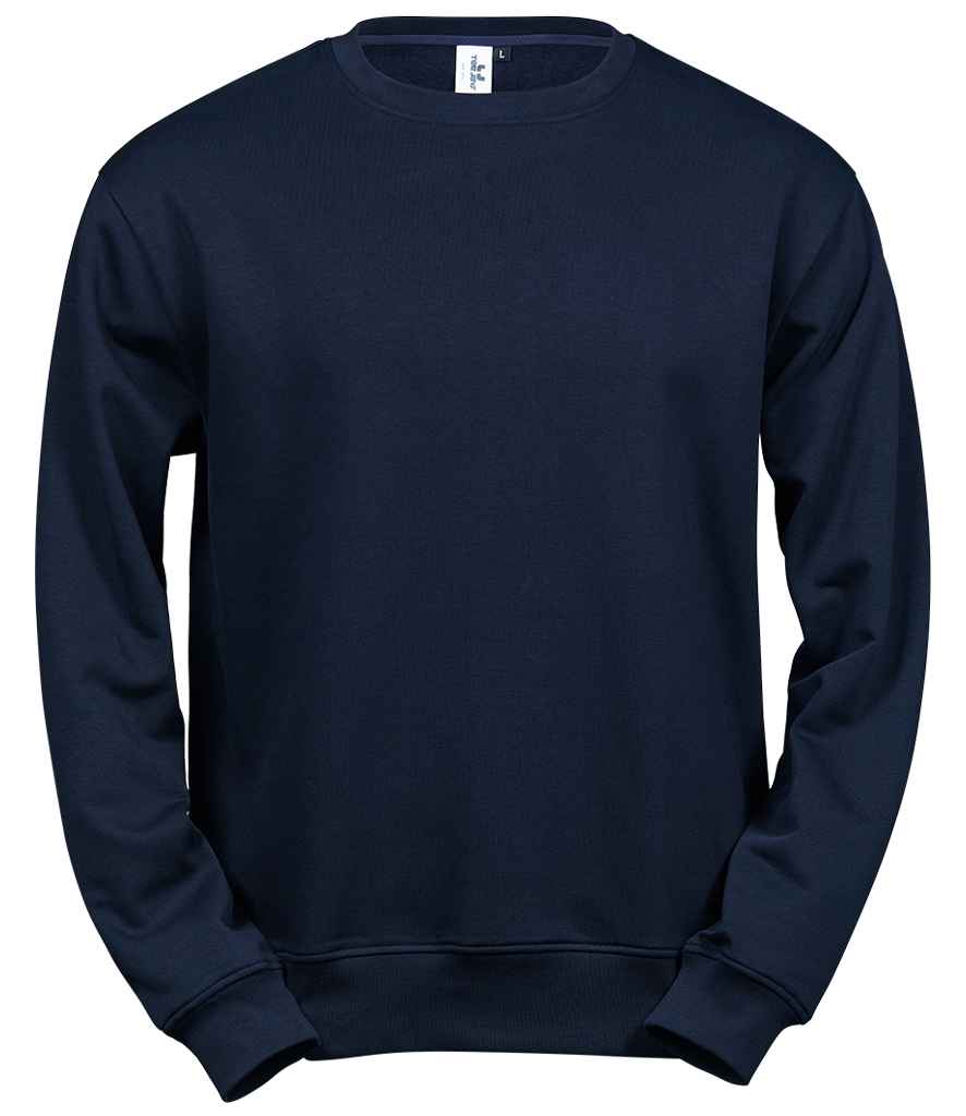 Tee Jays Power Organic Sweatshirt in Navy by Tee Jays — Custom branded clothing by Print Press, featuring premium embroidery produced in our specialist print lab in the UK.