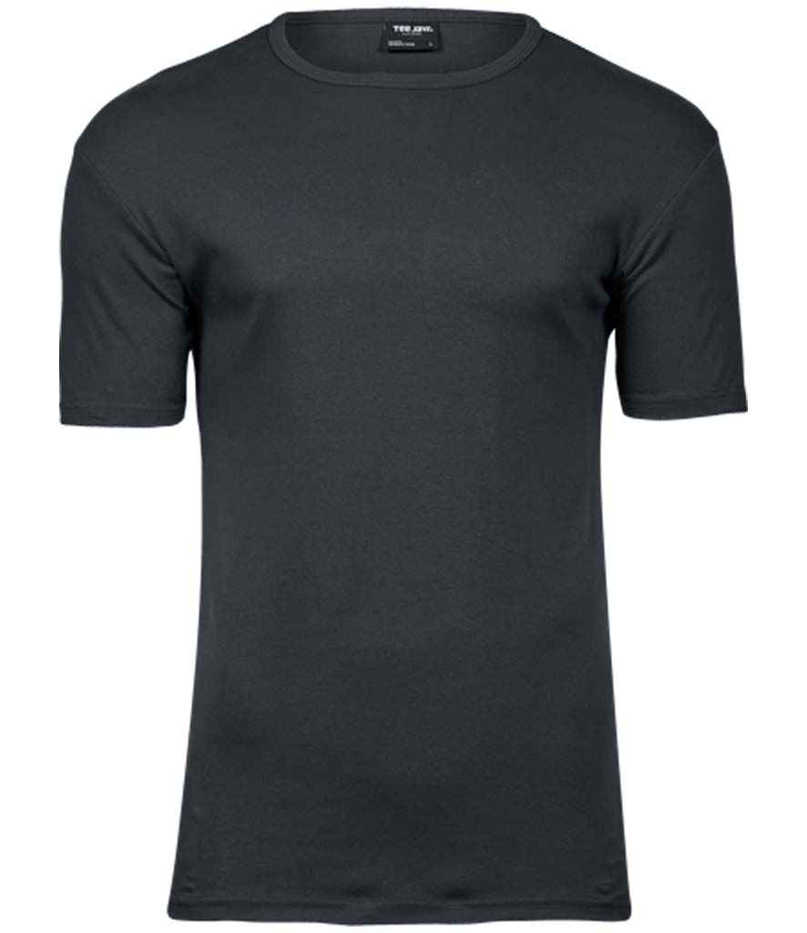 Tee Jays Interlock T-Shirt in Dark Grey by Tee Jays — Custom branded clothing by Print Press, featuring premium embroidery produced in our specialist print lab in the UK.