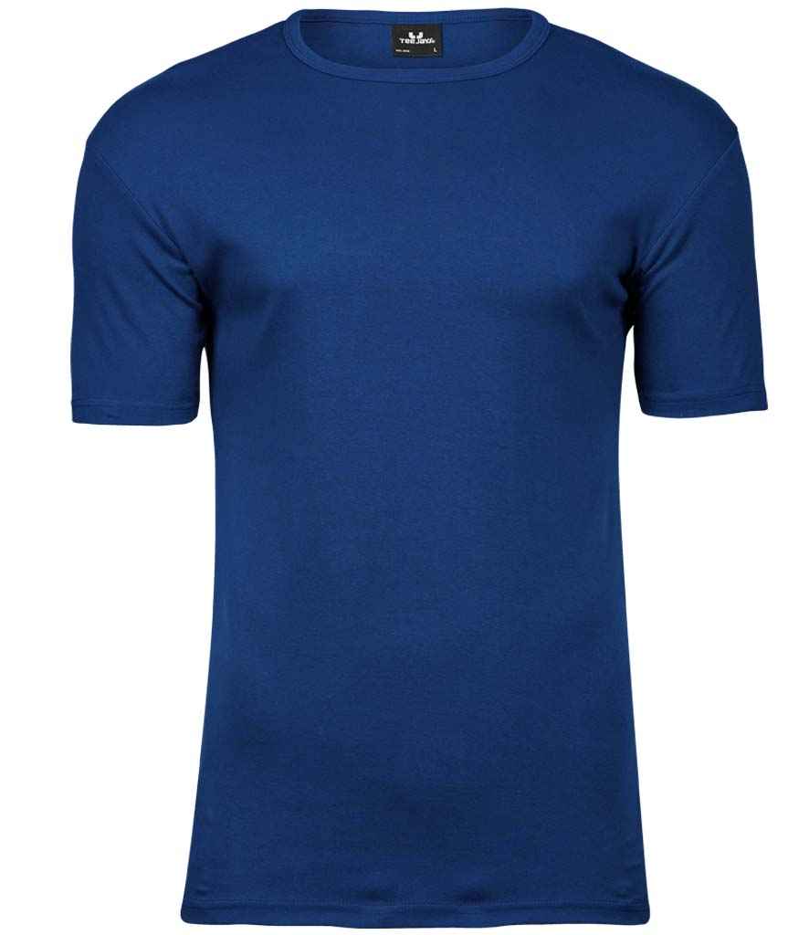 Tee Jays Interlock T-Shirt in Indigo by Tee Jays — Custom branded clothing by Print Press, featuring premium embroidery produced in our specialist print lab in the UK.