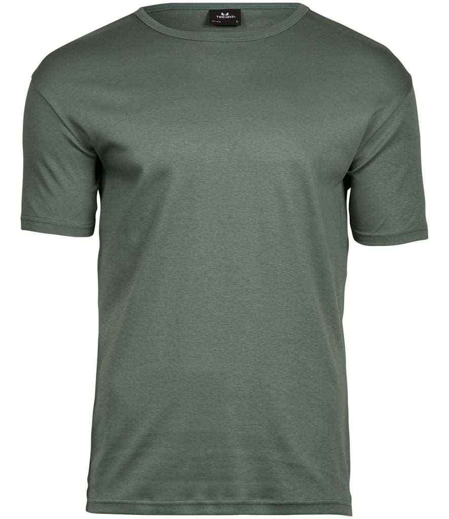 Tee Jays Interlock T-Shirt in by Tee Jays — Custom branded clothing by Print Press, featuring premium embroidery produced in our specialist print lab in the UK.
