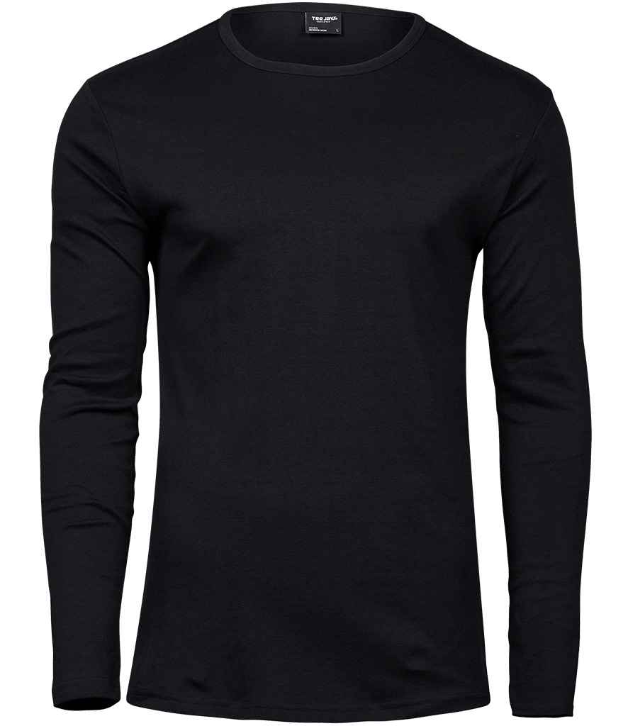 Tee Jays Long Sleeve Interlock T-Shirt in by Tee Jays — Custom branded clothing by Print Press, featuring premium embroidery produced in our specialist print lab in the UK.