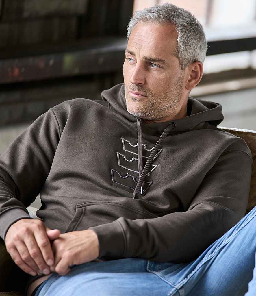Tee Jays Hooded Sweatshirt in Dark Olive by Tee Jays — Custom branded clothing by Print Press, featuring premium embroidery produced in our specialist print lab in the UK.