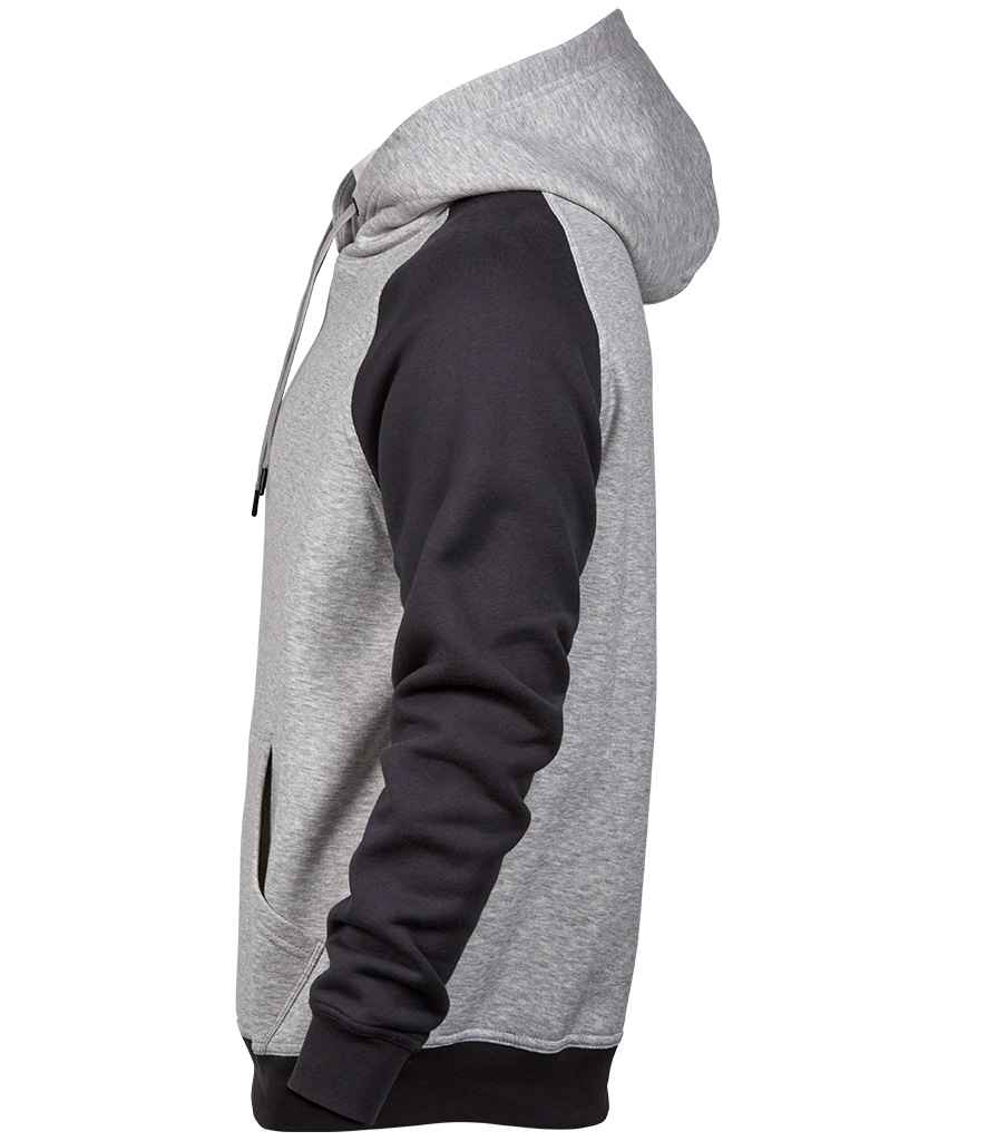 Tee Jays Two Tone Raglan Hooded Sweatshirt in by Tee Jays — Custom branded clothing by Print Press, featuring premium embroidery produced in our specialist print lab in the UK.