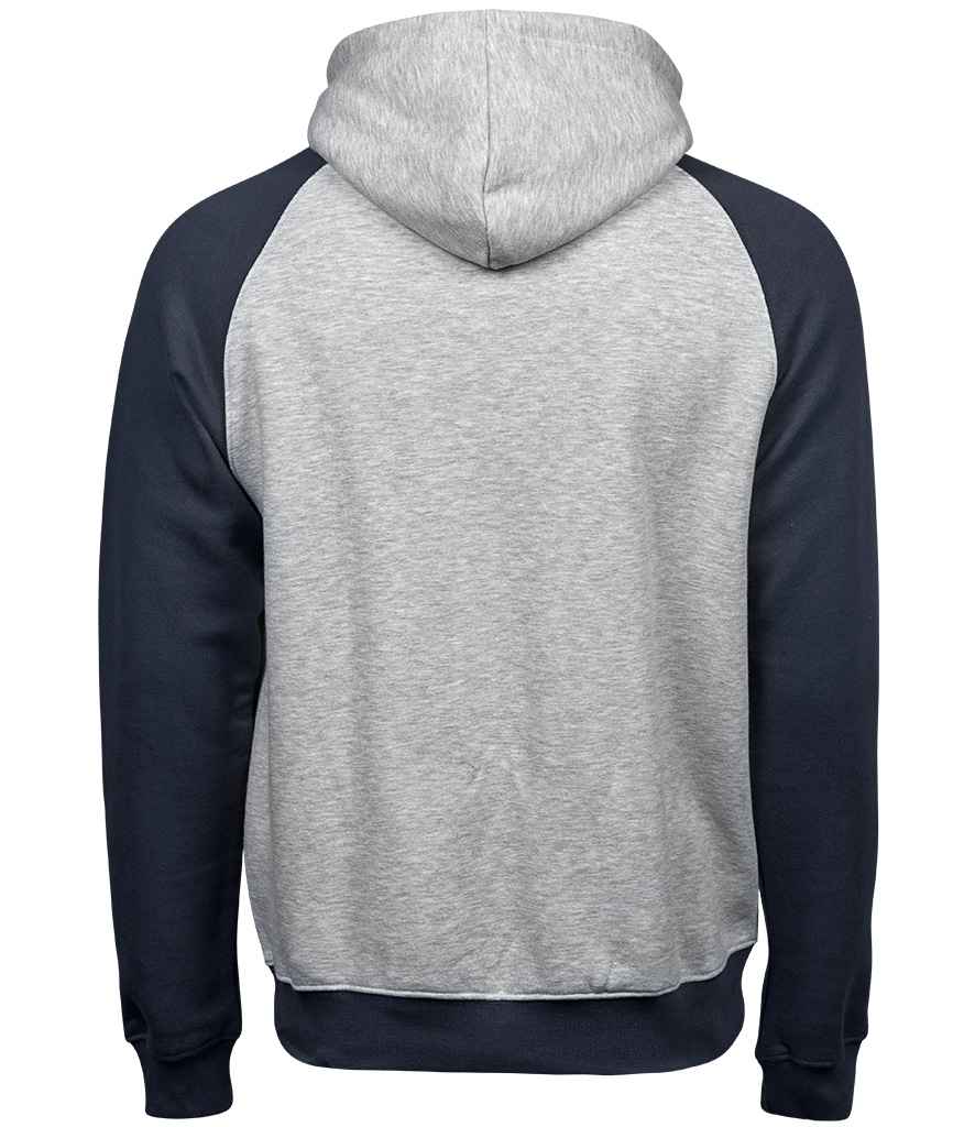 Tee Jays Two Tone Raglan Hooded Sweatshirt in by Tee Jays — Custom branded clothing by Print Press, featuring premium embroidery produced in our specialist print lab in the UK.