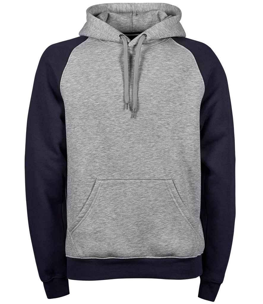 Tee Jays Two Tone Raglan Hooded Sweatshirt in by Tee Jays — Custom branded clothing by Print Press, featuring premium embroidery produced in our specialist print lab in the UK.