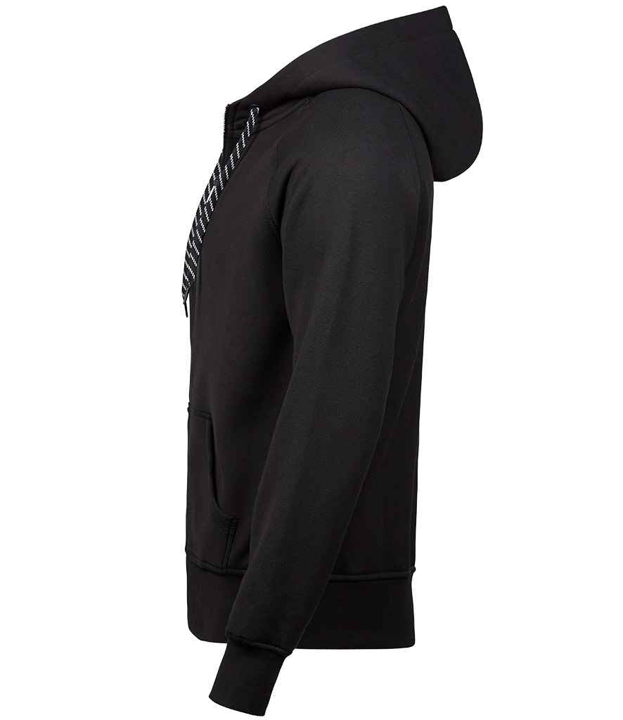 Tee Jays Fashion Zip Hooded Sweatshirt in by Tee Jays — Custom branded clothing by Print Press, featuring premium embroidery produced in our specialist print lab in the UK.