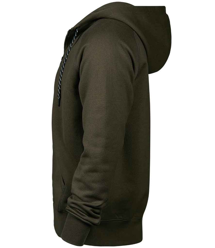 Tee Jays Fashion Zip Hooded Sweatshirt in by Tee Jays — Custom branded clothing by Print Press, featuring premium embroidery produced in our specialist print lab in the UK.