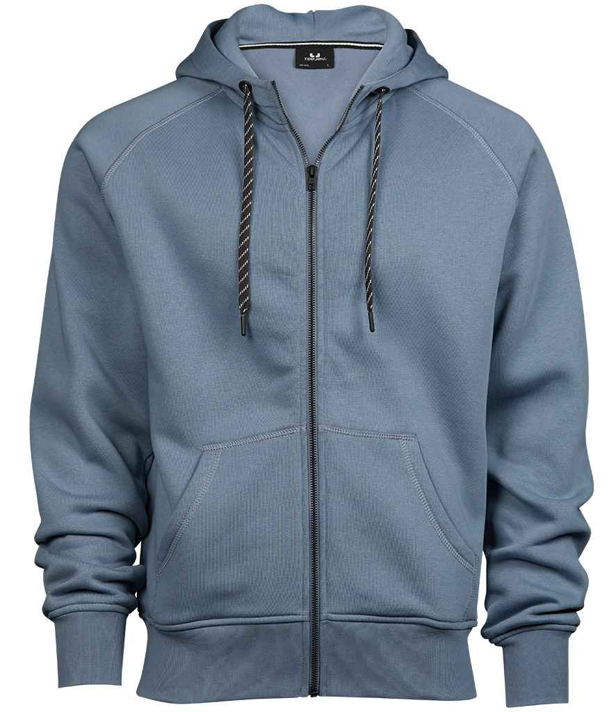 Tee Jays Fashion Zip Hooded Sweatshirt in Flintstone by Tee Jays — Custom branded clothing by Print Press, featuring premium embroidery produced in our specialist print lab in the UK.