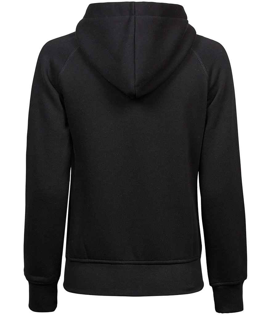 Tee Jays Ladies Fashion Zip Hooded Sweatshirt in by Tee Jays — Custom branded clothing by Print Press, featuring premium embroidery produced in our specialist print lab in the UK.