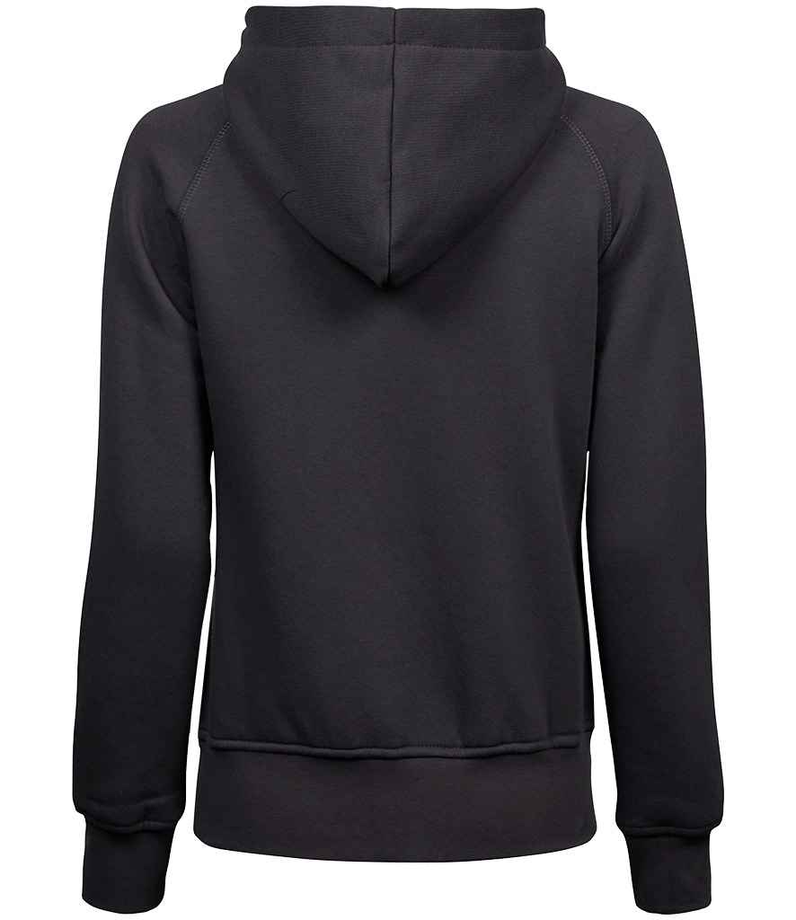 Tee Jays Ladies Fashion Zip Hooded Sweatshirt in by Tee Jays — Custom branded clothing by Print Press, featuring premium embroidery produced in our specialist print lab in the UK.