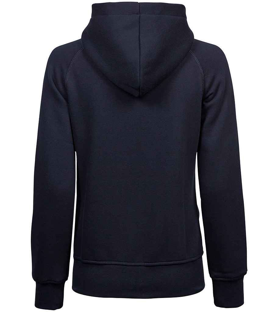 Tee Jays Ladies Fashion Zip Hooded Sweatshirt in by Tee Jays — Custom branded clothing by Print Press, featuring premium embroidery produced in our specialist print lab in the UK.