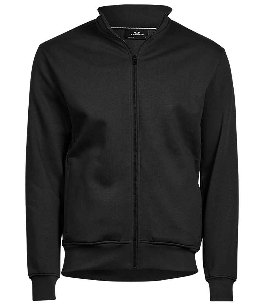 Tee Jays Full Zip Sweat Jacket in Black by Tee Jays — Custom branded clothing by Print Press, featuring premium embroidery produced in our specialist print lab in the UK.