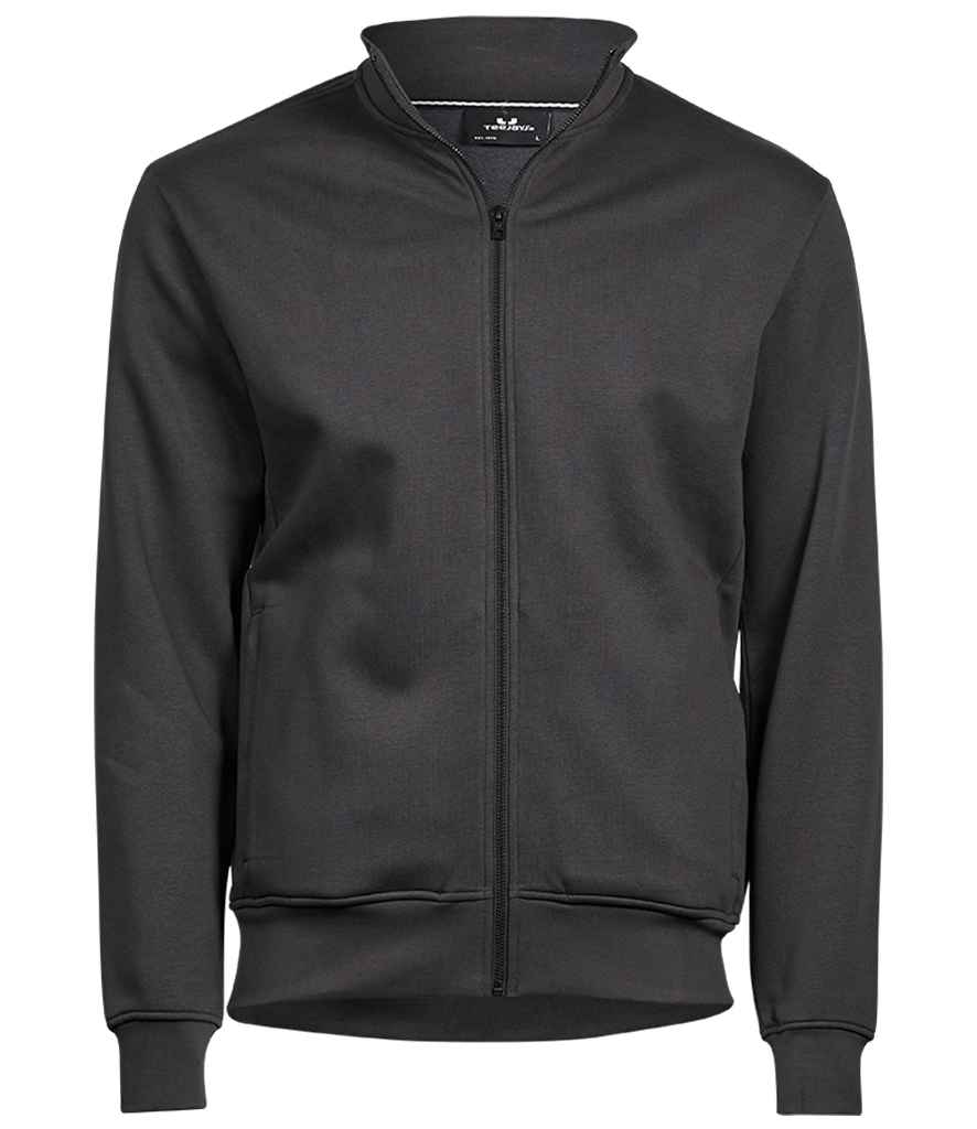 Tee Jays Full Zip Sweat Jacket in Dark Grey by Tee Jays — Custom branded clothing by Print Press, featuring premium embroidery produced in our specialist print lab in the UK.