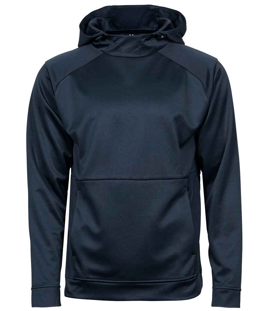 Tee Jays Performance Hoodie in Deep Navy by Tee Jays — Custom branded clothing by Print Press, featuring premium embroidery produced in our specialist print lab in the UK.