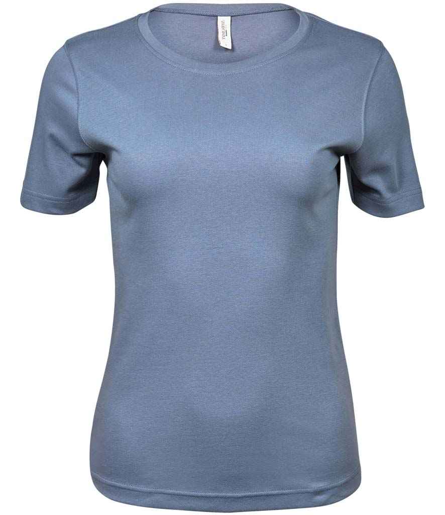 Tee Jays Ladies Interlock T-Shirt in Flintstone by Tee Jays — Custom branded clothing by Print Press, featuring premium embroidery produced in our specialist print lab in the UK.