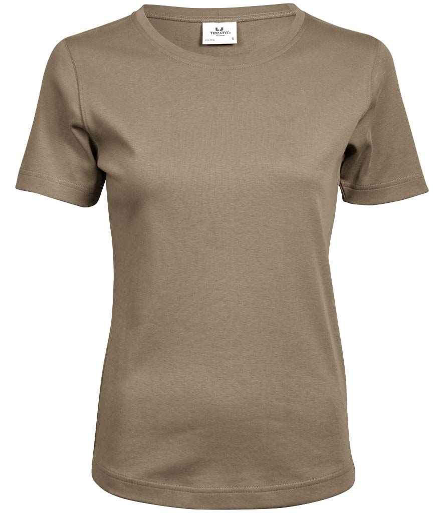 Tee Jays Ladies Interlock T-Shirt in Kit by Tee Jays — Custom branded clothing by Print Press, featuring premium embroidery produced in our specialist print lab in the UK.