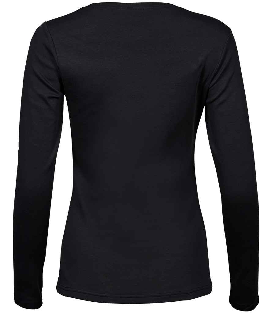 Tee Jays Ladies Long Sleeve Interlock T-Shirt in by Tee Jays — Custom branded clothing by Print Press, featuring premium embroidery produced in our specialist print lab in the UK.