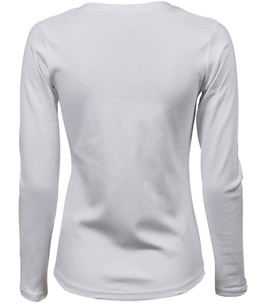 Tee Jays Ladies Long Sleeve Interlock T-Shirt in by Tee Jays — Custom branded clothing by Print Press, featuring premium embroidery produced in our specialist print lab in the UK.