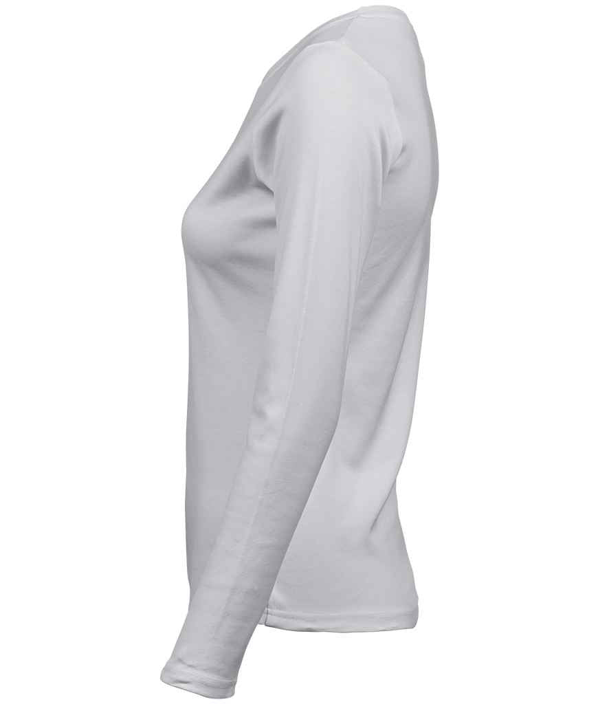 Tee Jays Ladies Long Sleeve Interlock T-Shirt in by Tee Jays — Custom branded clothing by Print Press, featuring premium embroidery produced in our specialist print lab in the UK.