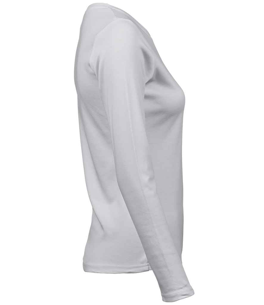 Tee Jays Ladies Long Sleeve Interlock T-Shirt in by Tee Jays — Custom branded clothing by Print Press, featuring premium embroidery produced in our specialist print lab in the UK.