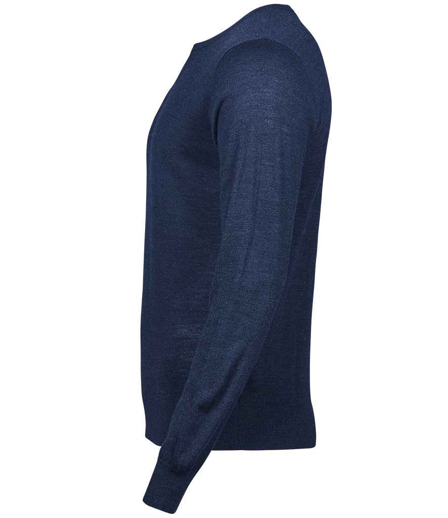 Tee Jays Merino Blend Crew Neck Sweater in by Tee Jays — Custom branded clothing by Print Press, featuring premium embroidery produced in our specialist print lab in the UK.