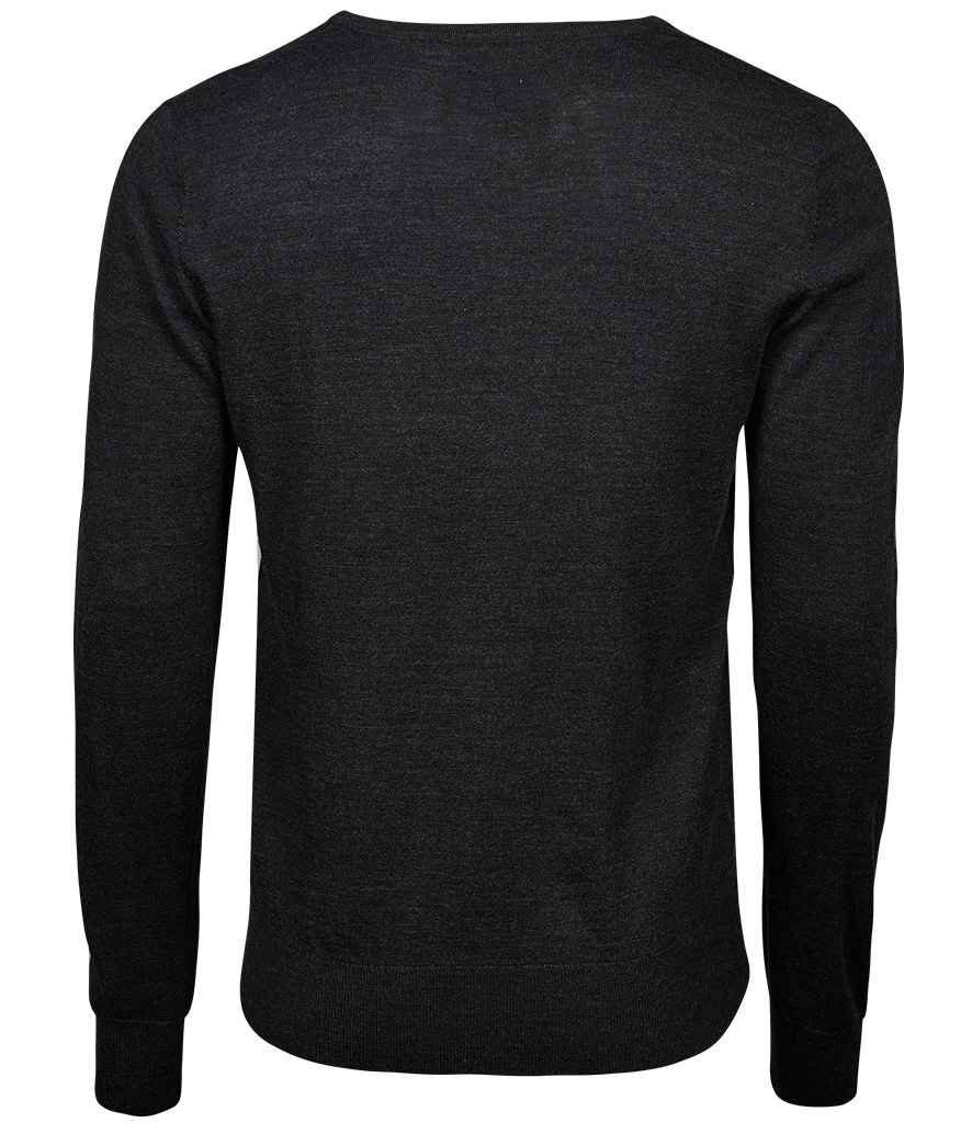 Tee Jays Merino Blend V Neck Sweater in by Tee Jays — Custom branded clothing by Print Press, featuring premium embroidery produced in our specialist print lab in the UK.