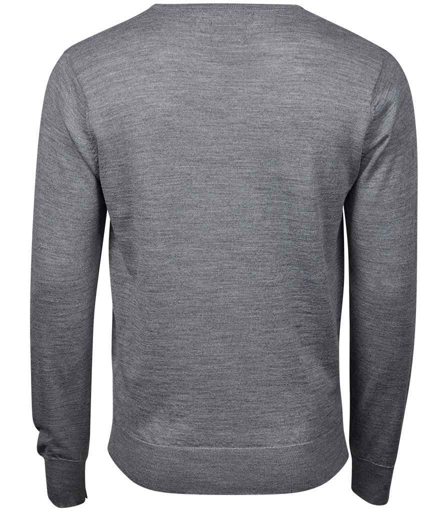 Tee Jays Merino Blend V Neck Sweater in by Tee Jays — Custom branded clothing by Print Press, featuring premium embroidery produced in our specialist print lab in the UK.
